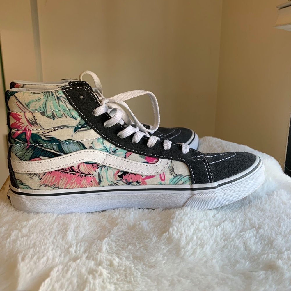 🌴 Vans Sk8-Hi Slim 'Tropical Multi' VN00018IIKP | W8/M6.5 | Near-New